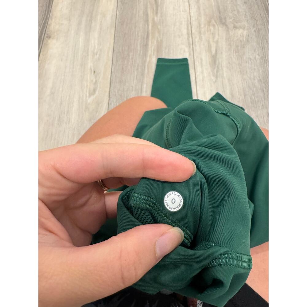 Lululemon Power Thru High-Rise Tight 25" Everglade Green size 0 NWOT - Picture 5 of 7